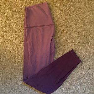 Lululemon align leggings ombré mauve